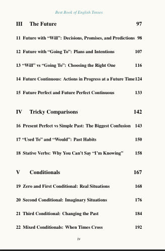 Best Book of English Tenses