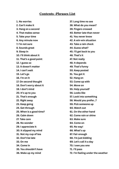 English Phrases for Instant Fluency